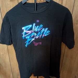 Black Blue Beetle Short Sleeve Tee